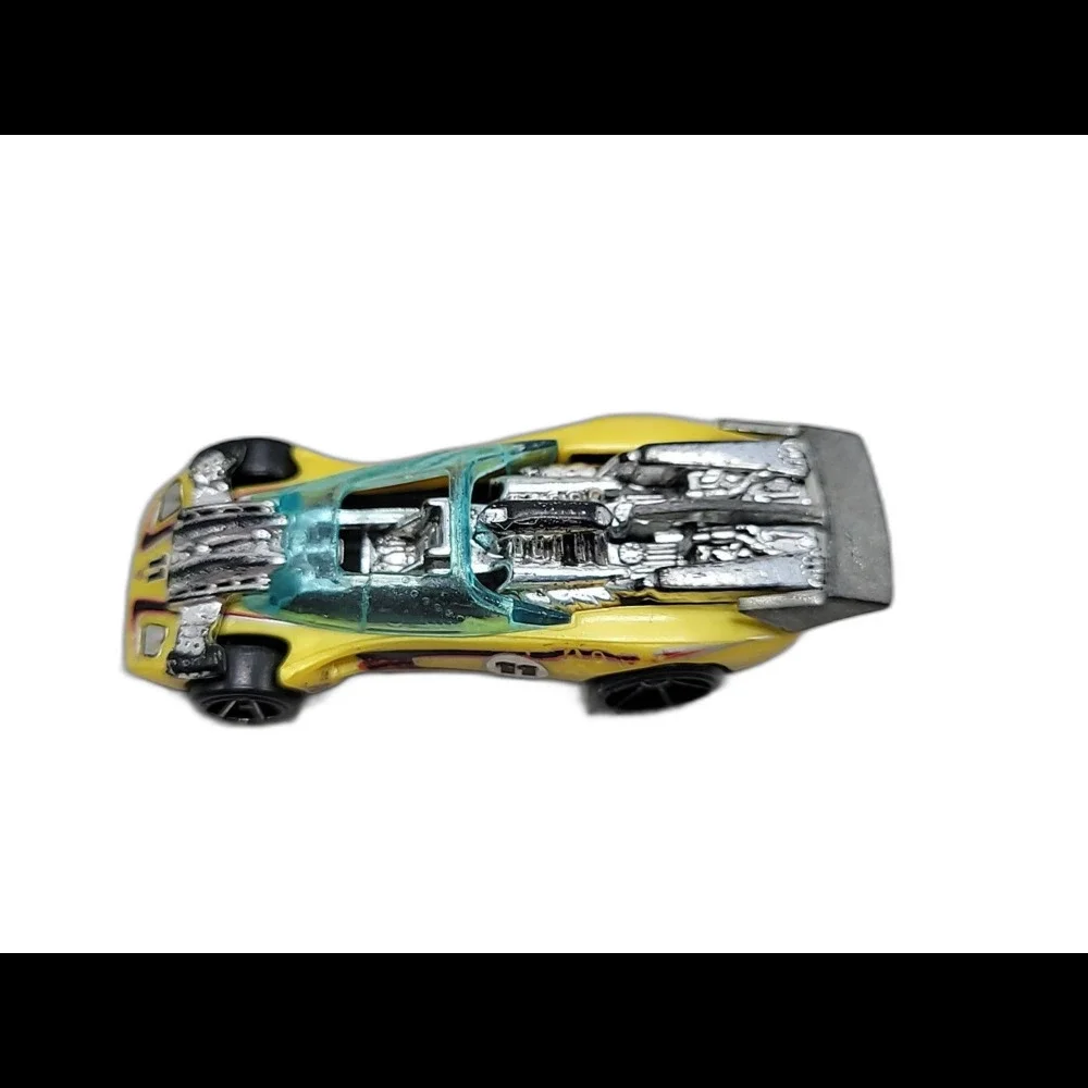 2009 Hot Wheels Yellow Flathead Fury HW Connect Cars Die-Cast Loose Mattel 1:64